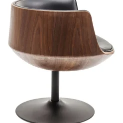 Chaise pivotante Club noyer