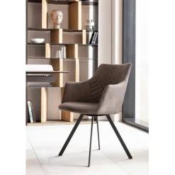 Chaise pivotante Coco anthracite