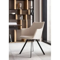Chaise pivotante Coco crème