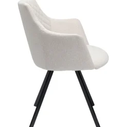 Chaise pivotante Coco crème