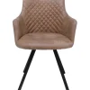 Chaise pivotante Coco marron