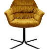 Chaise pivotante Colmar jaune