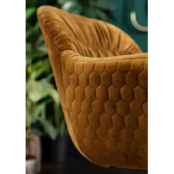 Chaise pivotante Colmar jaune