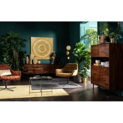 Chaise pivotante Colmar jaune