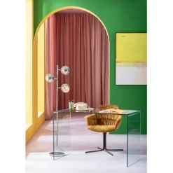 Chaise pivotante Colmar jaune