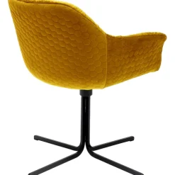 Chaise pivotante Colmar jaune