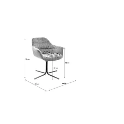 Chaise pivotante Colmar vert