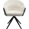 Chaise pivotante Knot bouclé