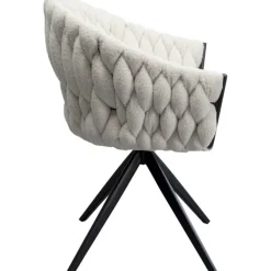 Chaise pivotante Knot bouclé