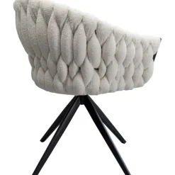 Chaise pivotante Knot bouclé