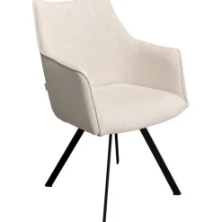 Chaise pivotante Modino crème