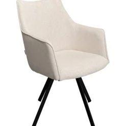 Chaise pivotante Modino crème