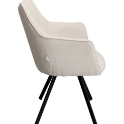 Chaise pivotante Modino crème
