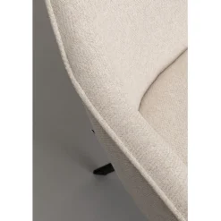 Chaise pivotante Modino crème