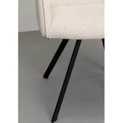 Chaise pivotante Modino crème
