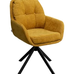 Chaise pivotante Molly jaune