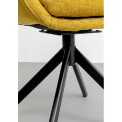 Chaise pivotante Molly jaune