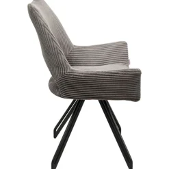 Chaise pivotante Rich gris foncé