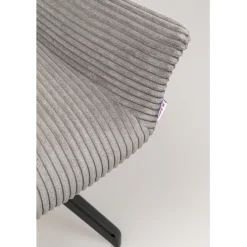 Chaise pivotante Rich gris foncé