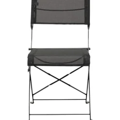 Chaise pliante Balcony noir (2/Set)