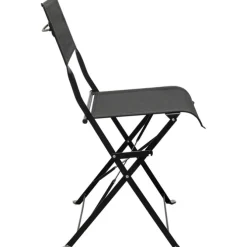 Chaise pliante Balcony noir (2/Set)