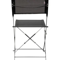 Chaise pliante Balcony noir (2/Set)