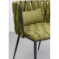 Chaise Saluti vert foncé