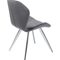 Chaise Viva gris-chromé