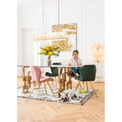 Chaise Viva rose