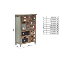 Commode California 11 tiroirs