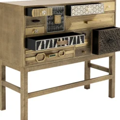 Commode haute Chalet doré 13 tiroirs