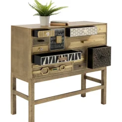 Commode haute Chalet doré 13 tiroirs