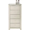 Commode haute Luxury Pearl 5-tiroirs
