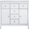 Commode Luxury 2 portes, 6 tiroirs