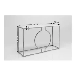 Console Miami Loft Black 120x75cm