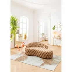 Console Miami Loft doré 120cm