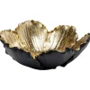 Coupe décorative Flower Bloom noir-doré Ø20cm