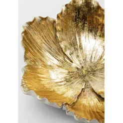 Coupe décorative Flower Bloom crème-doré Ø25cm