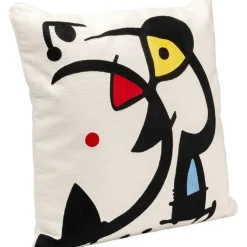 Coussin Art Line blanc 50x50cm