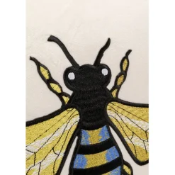 Coussin Bee blanc 45x45cm