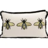 Coussin Bees blanc 50x30cm