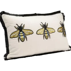 Coussin Bees blanc 50x30cm