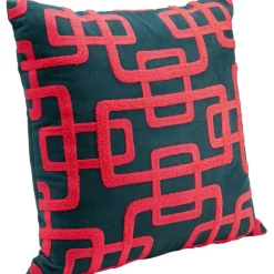 Coussin Chain fuchsia 45x45cm