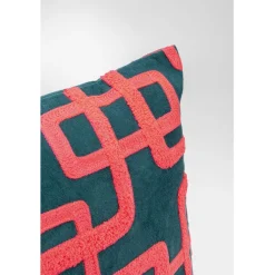 Coussin Chain fuchsia 45x45cm