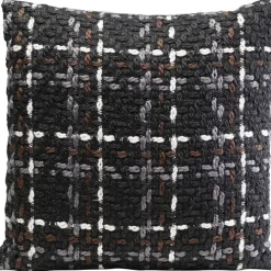 Coussin Colorado noir 45x45cm