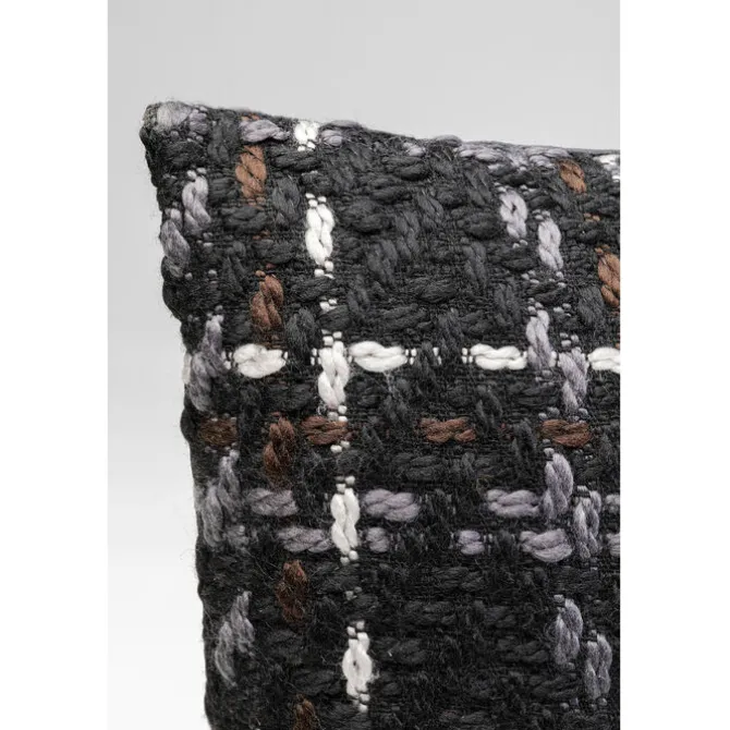 Coussin Colorado noir 45x45cm