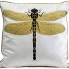 Coussin Glitter Dragonfly blanc 40x40cm
