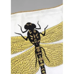 Coussin Glitter Dragonfly blanc 40x40cm