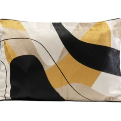 Coussin Kissen Fields jaune 60x40cm