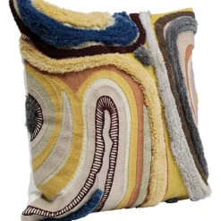 Coussin Lava marron 45x45cm